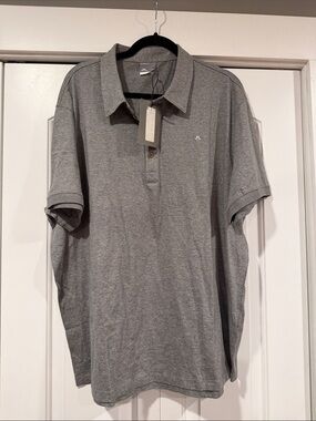J. Lindeberg gray Short-Sleeve Polo XXXl